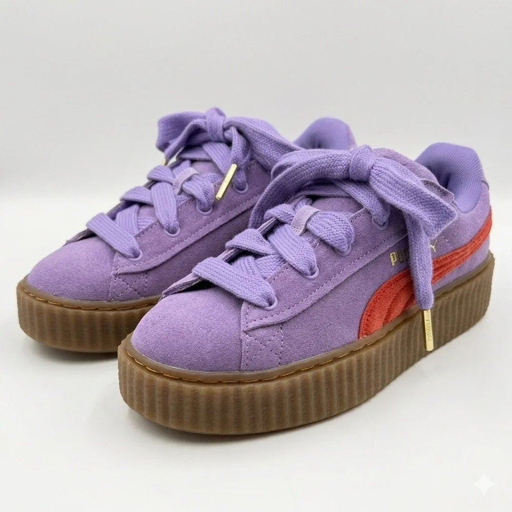 Puma Fenty Creeper Phatty Women 6.5 Purple Rihanna Suede Platform 399332-03 *NEW